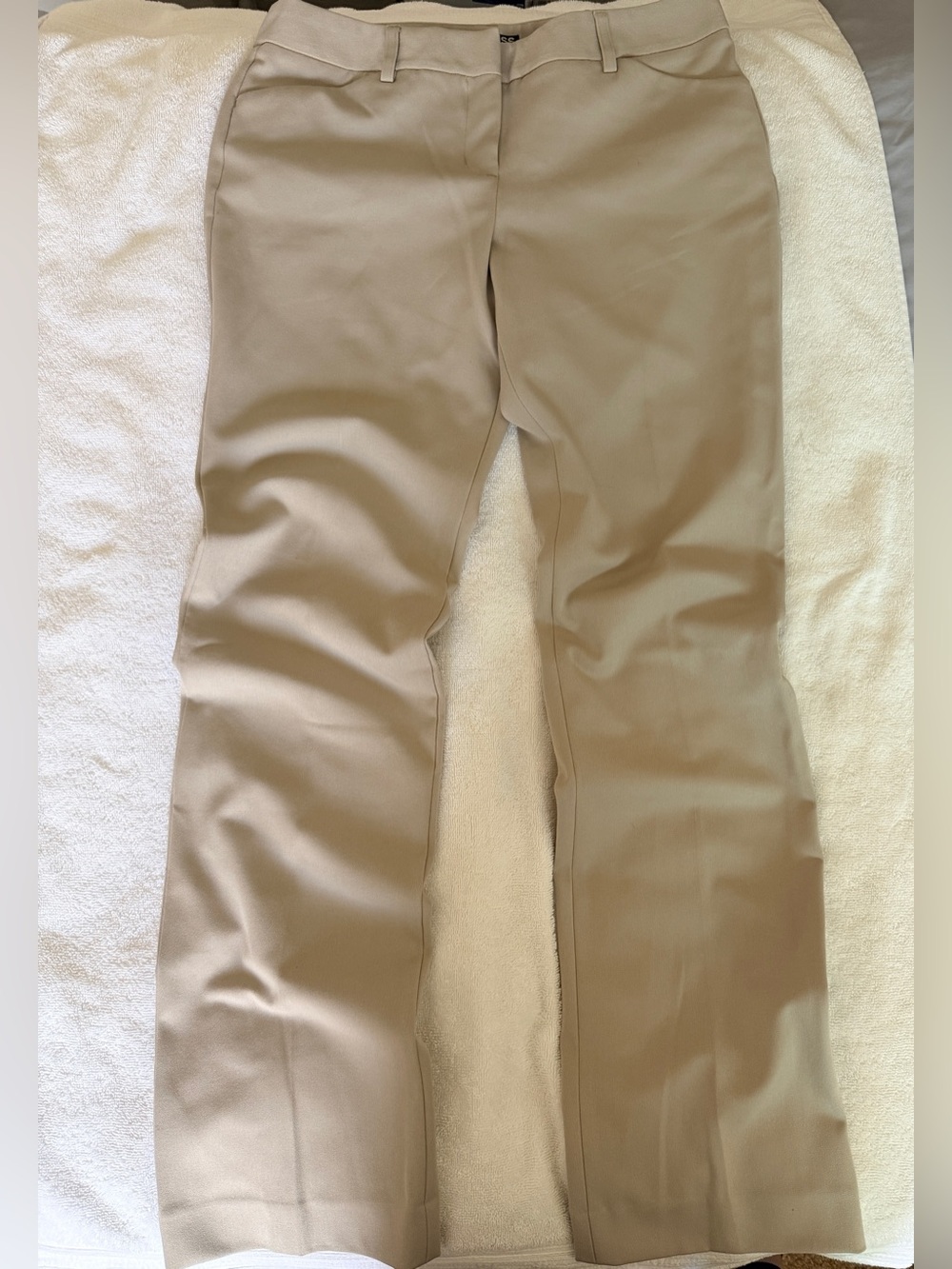 Express Women's Khaki Beige Dress Pants - Neutral Pantsuit Trousers
